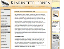 Tablet Screenshot of klarinette-lernen.com